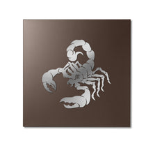Carica l'immagine nel visualizzatore di Gallery, QUADRO IN METALLO SEGNO ZODIACALE SCORPIONE - PINZONDESIGN