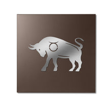 Carica l'immagine nel visualizzatore di Gallery, QUADRO IN METALLO SEGNO ZODIACALE TORO - PINZONDESIGN