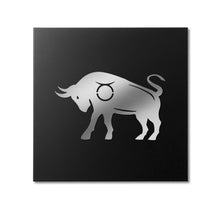 Carica l'immagine nel visualizzatore di Gallery, QUADRO IN METALLO SEGNO ZODIACALE TORO - PINZONDESIGN