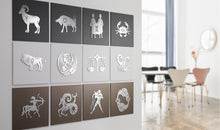 Carica l&#39;immagine nel visualizzatore di Gallery, QUADRO IN METALLO SEGNO ZODIACALE SAGITTARIO - PINZONDESIGN
