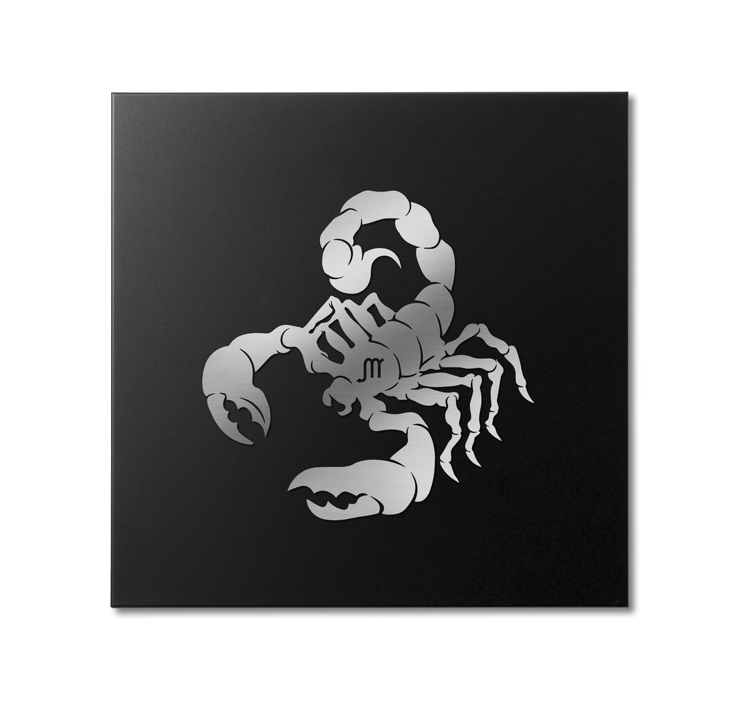 QUADRO IN METALLO SEGNO ZODIACALE SCORPIONE - PINZONDESIGN
